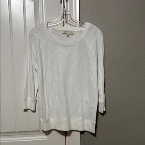 Jones new york White Crew Neck Sweater